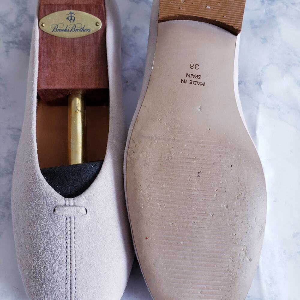 l'intervalle  Cisante Suede Flat in  Pale Lilac‎ NWOT Made in Spain Size 38 US 8 - Picture 4 of 8